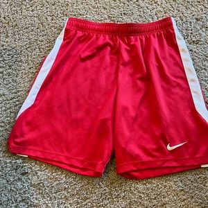Red Nike size medium shorts